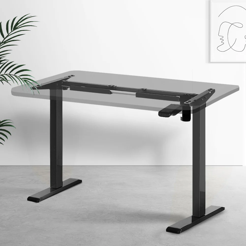 Artiss Standing Desk Frame Only Motorised Black - Image 8