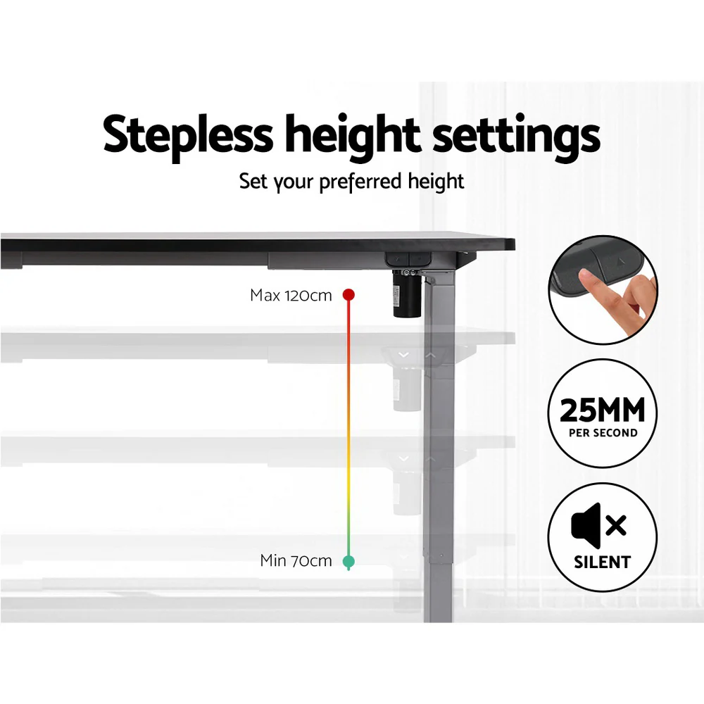Artiss Standing Desk Frame Only Motorised Grey - Image 5