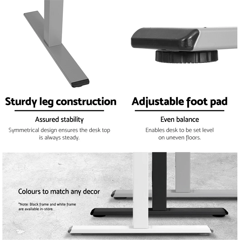 Artiss Standing Desk Frame Only Motorised Grey - Image 7