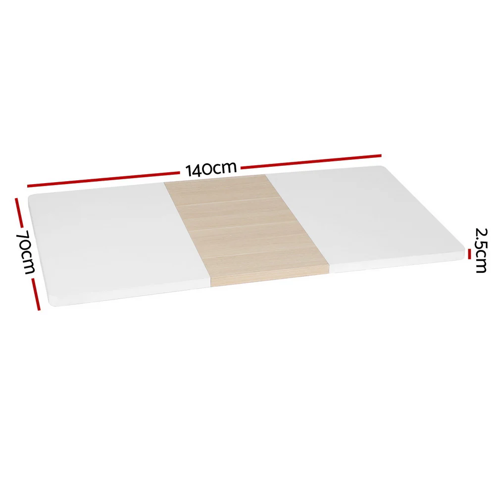 Artiss Standing Desk Top White Pine 140CM - Image 3