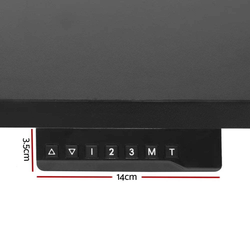 Artiss Standing Desks L-shape Motorised 160CM Black - Image 3
