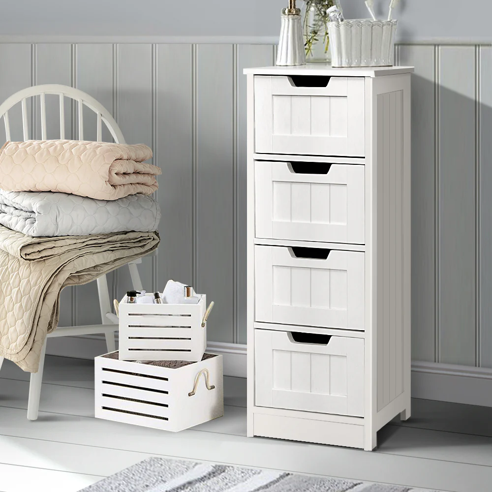Artiss 4 Chest of Drawers - LEESA White - Image 9