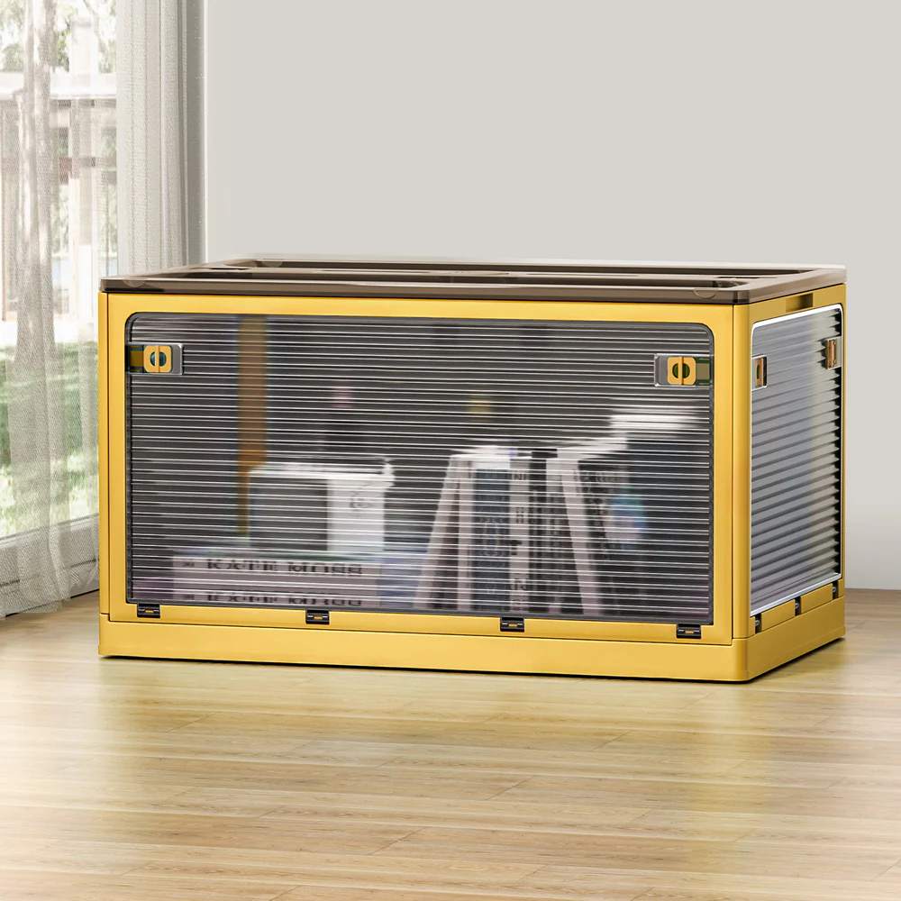 Artiss Storage Container Foldable Stackable Large 5 Sides Open Transparent 115L - Image 7