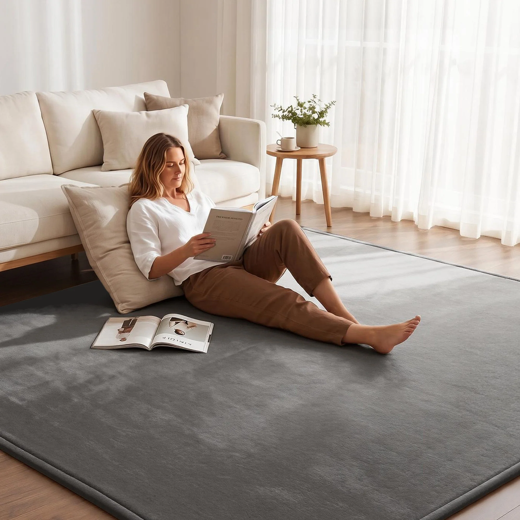 Artiss Tatami Mat Floor Mattress 3cm Thick Futon Mattresses Living Room Rug Grey