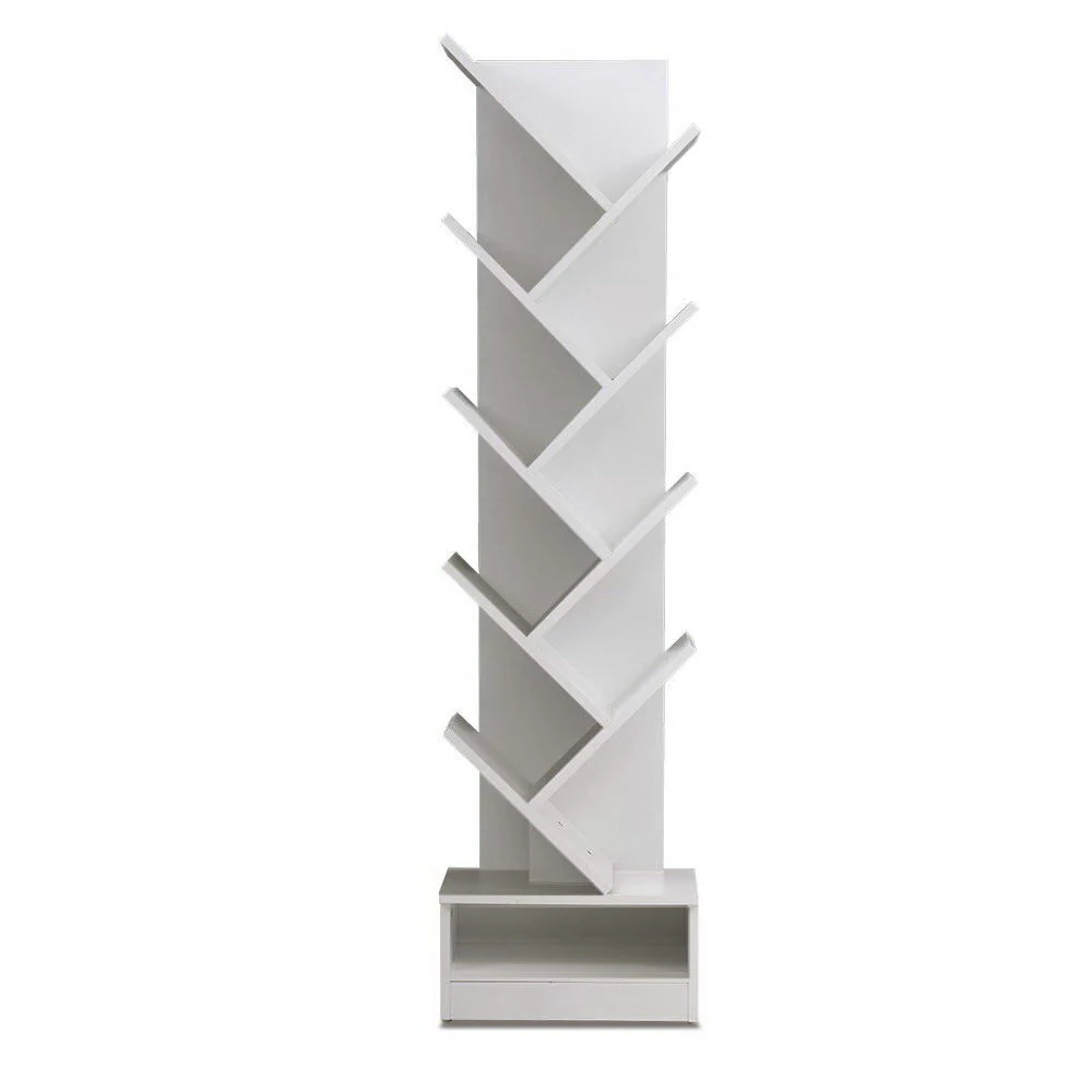 Artiss Tree Bookshelf 9 Tiers - ECHO White - Image 2