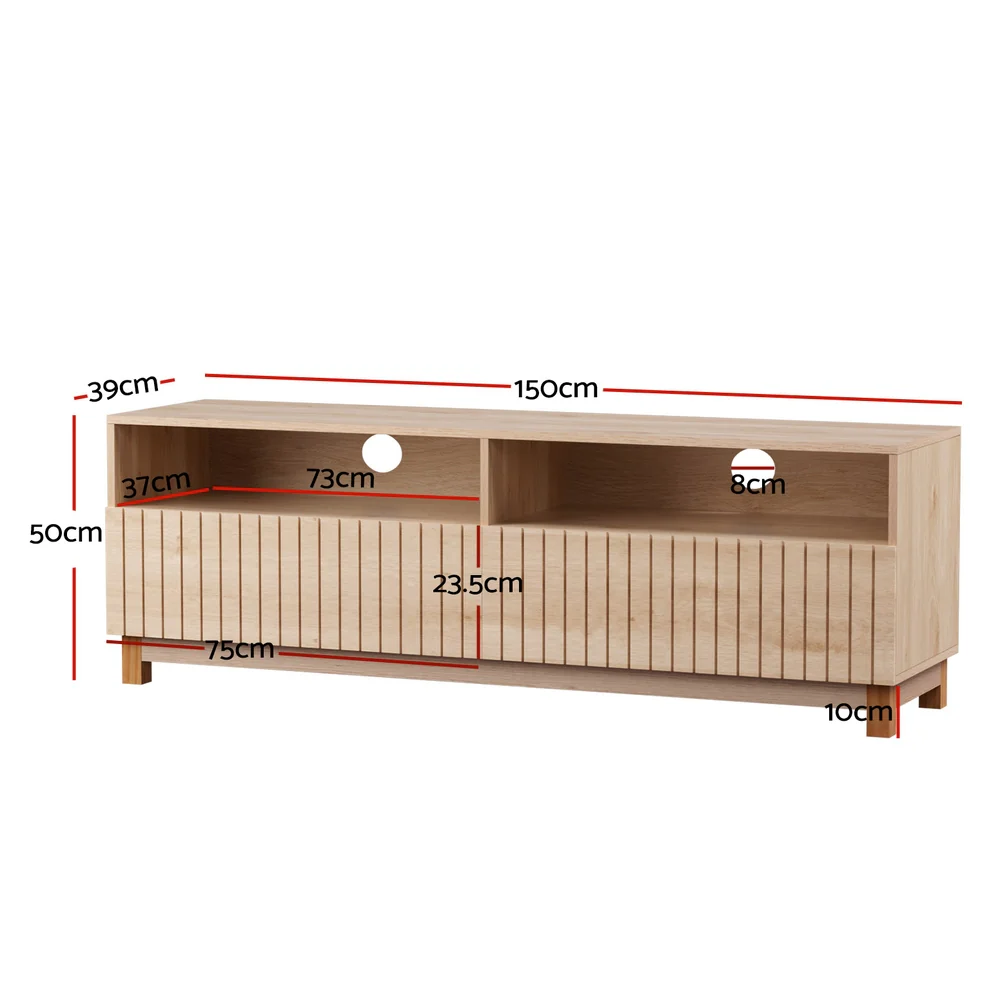 Artiss TV Cabinet Entertainment Unit Stand 150CM - Image 3