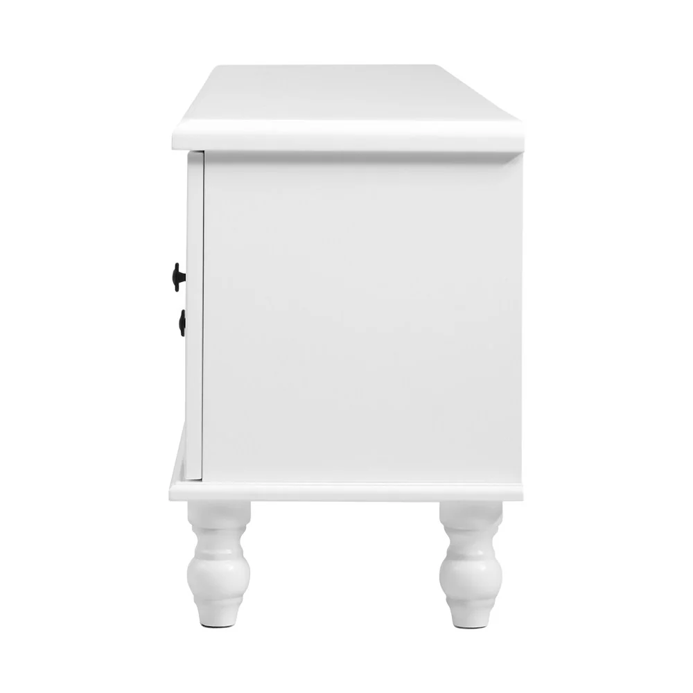 Artiss TV Cabinet Entertainment Unit 160cm White Kubi - Image 5