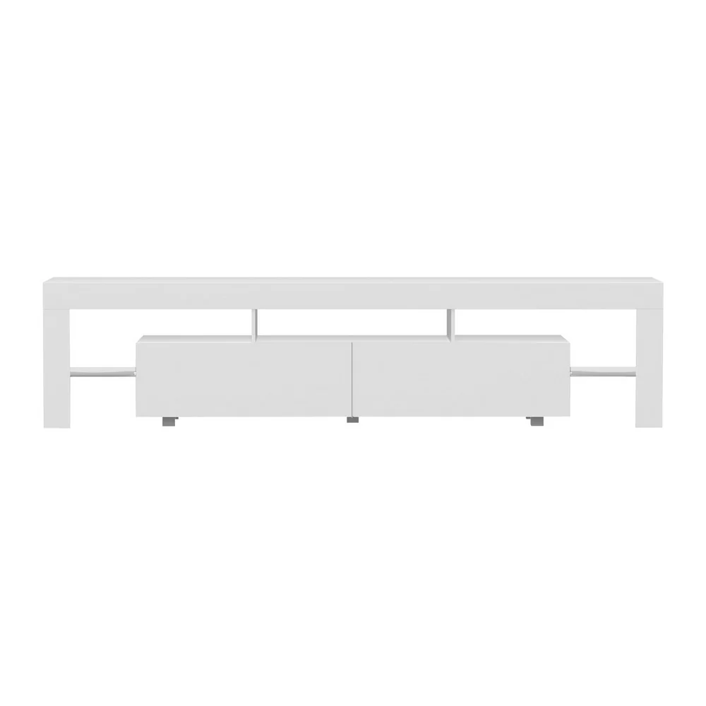 Artiss TV Cabinet Entertainment Unit Stand RGB LED 200cm White - Image 4