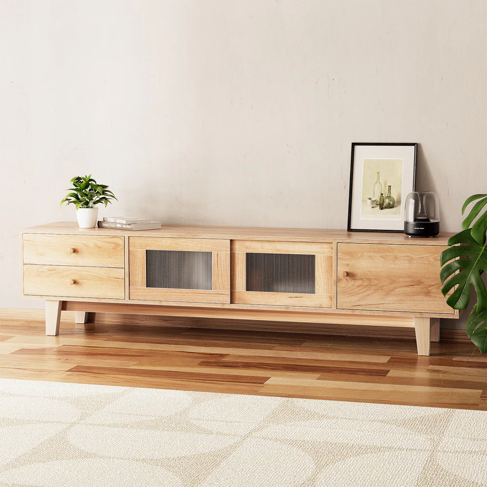 Artiss TV Cabinet Entertainment Unit Stand Storage Drawer 180CM - Image 8
