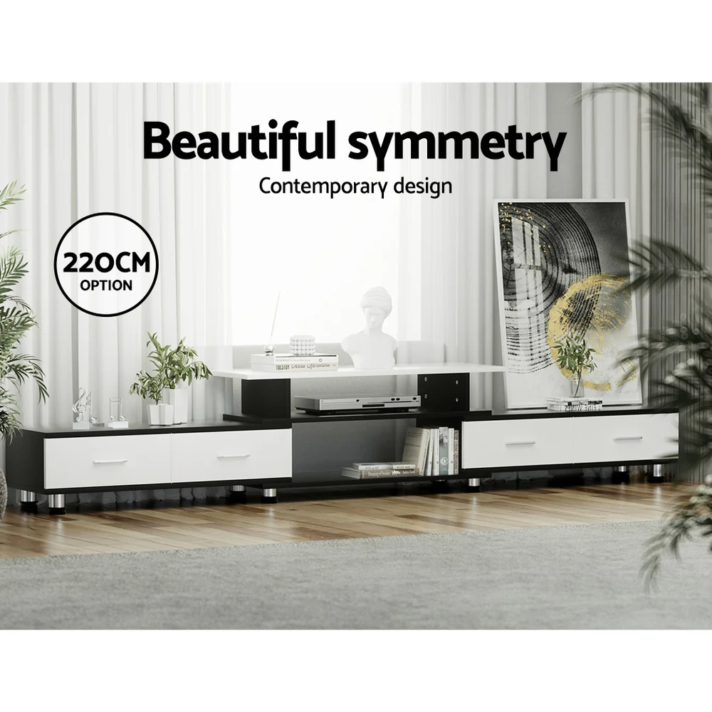 Artiss TV Cabinet Entertainment Unit Extendable 160CM To 220CM - Image 7