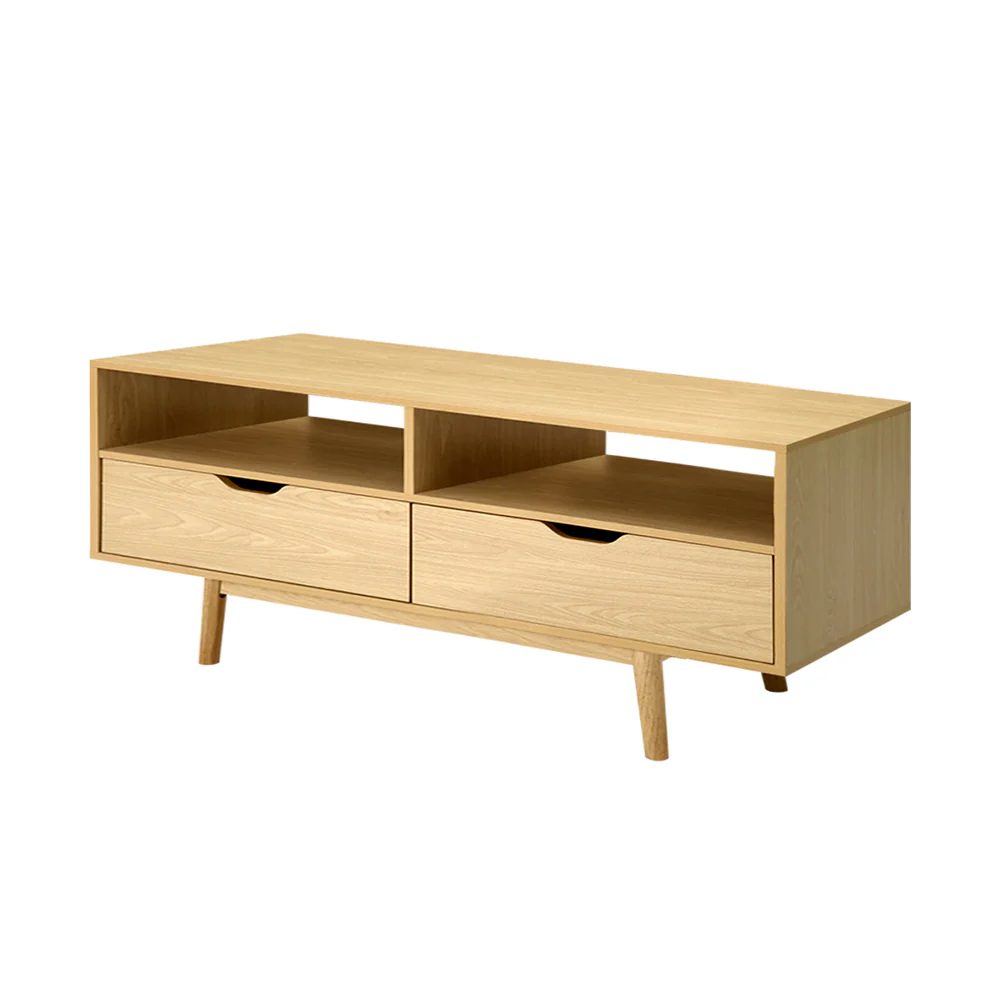 Artiss TV Cabinet Entertainment Unit 120cm Pine Ford - Image 3