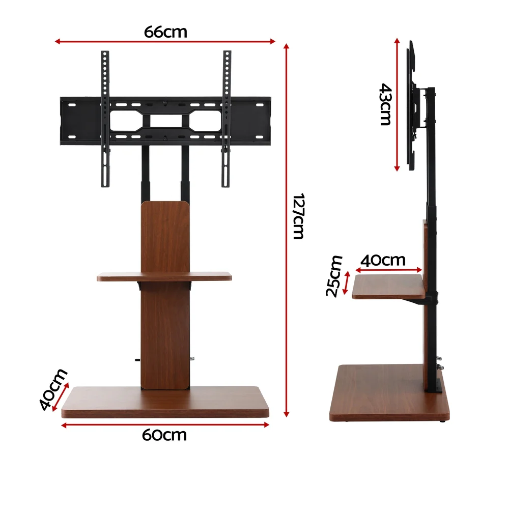 artiss-tv-stand-32-70-wooden-tray-swivel-height-adjustable - Image 3