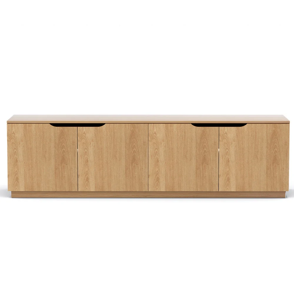 Artiss TV Unit Entertainment Unit Storage Cabinet 180cm Pine - Image 3