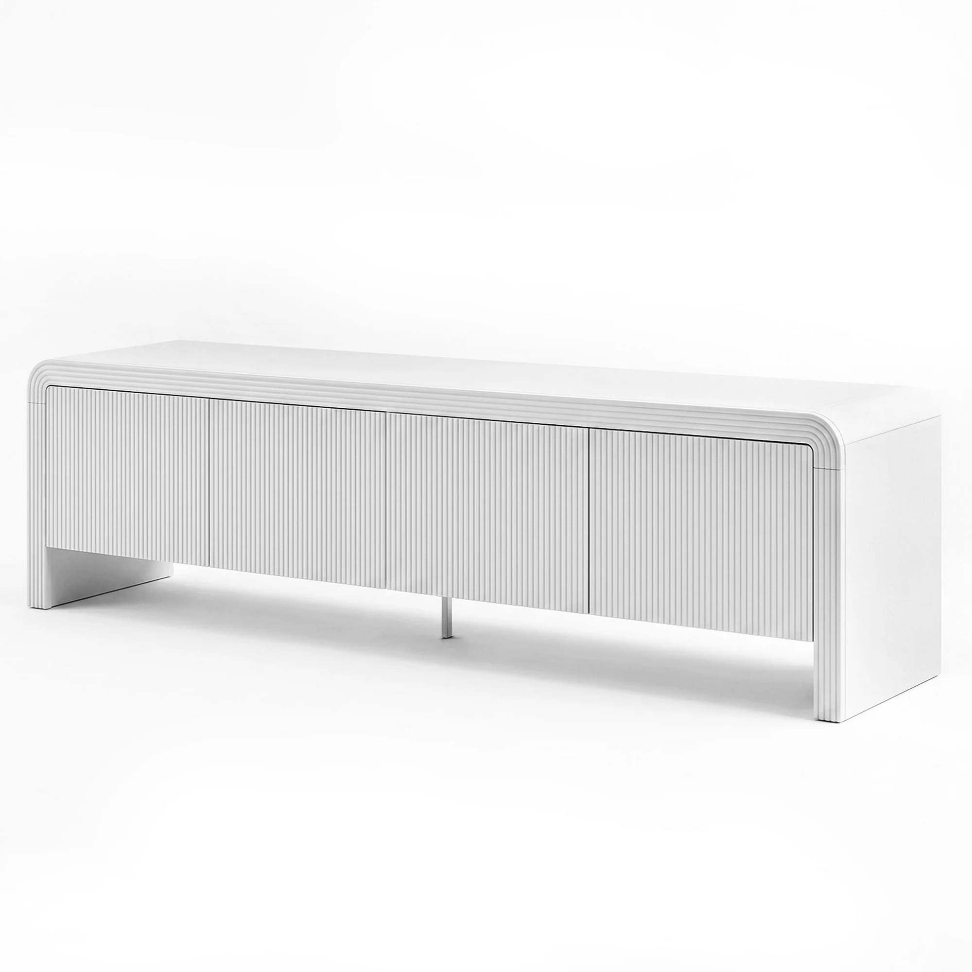 Artiss TV Unit Entertainment Unit Storage Cabinet 180cm White - Image 2