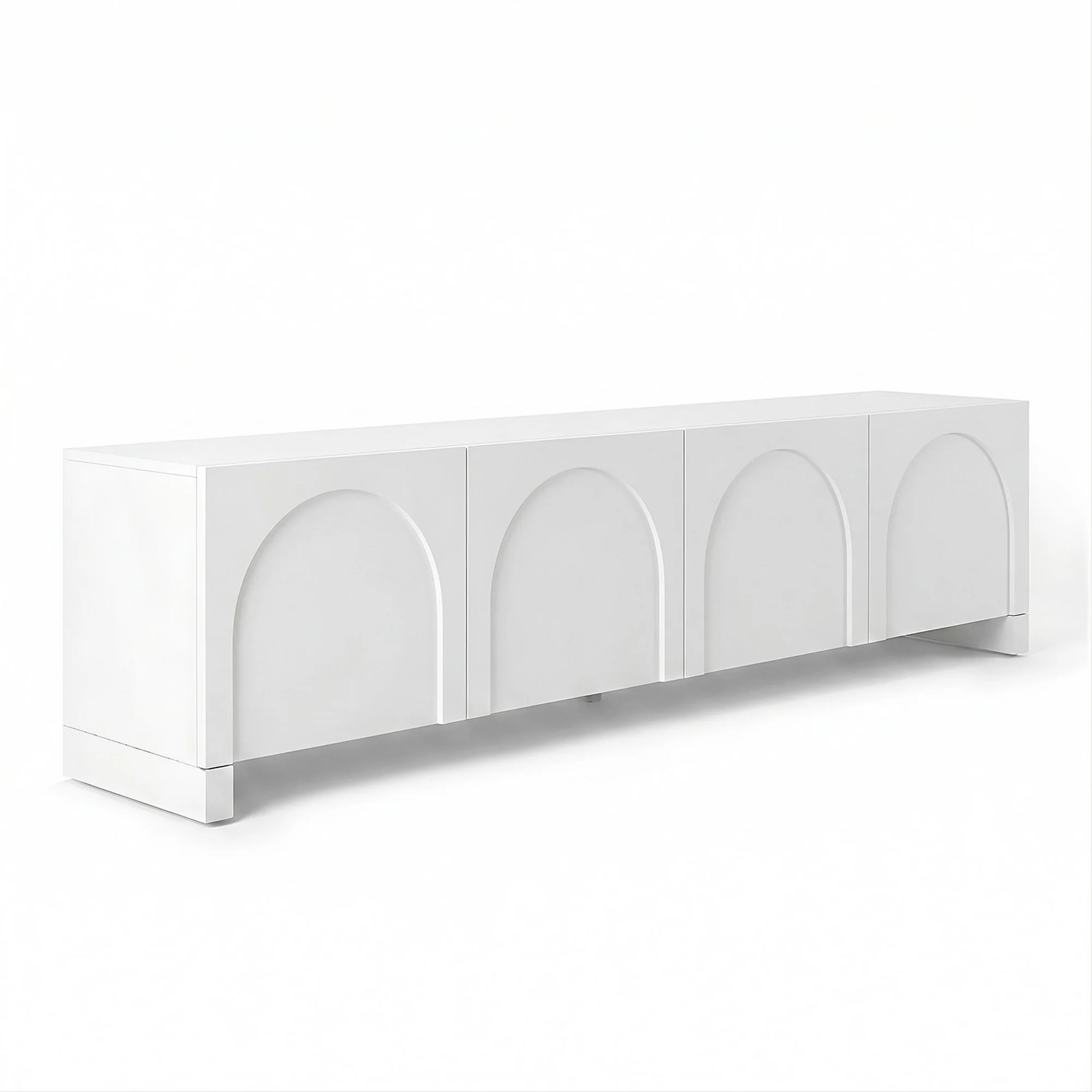 Artiss TV Unit Entertainment Unit Storage Cabinet Adjustable Shelf 180cm White - Image 2