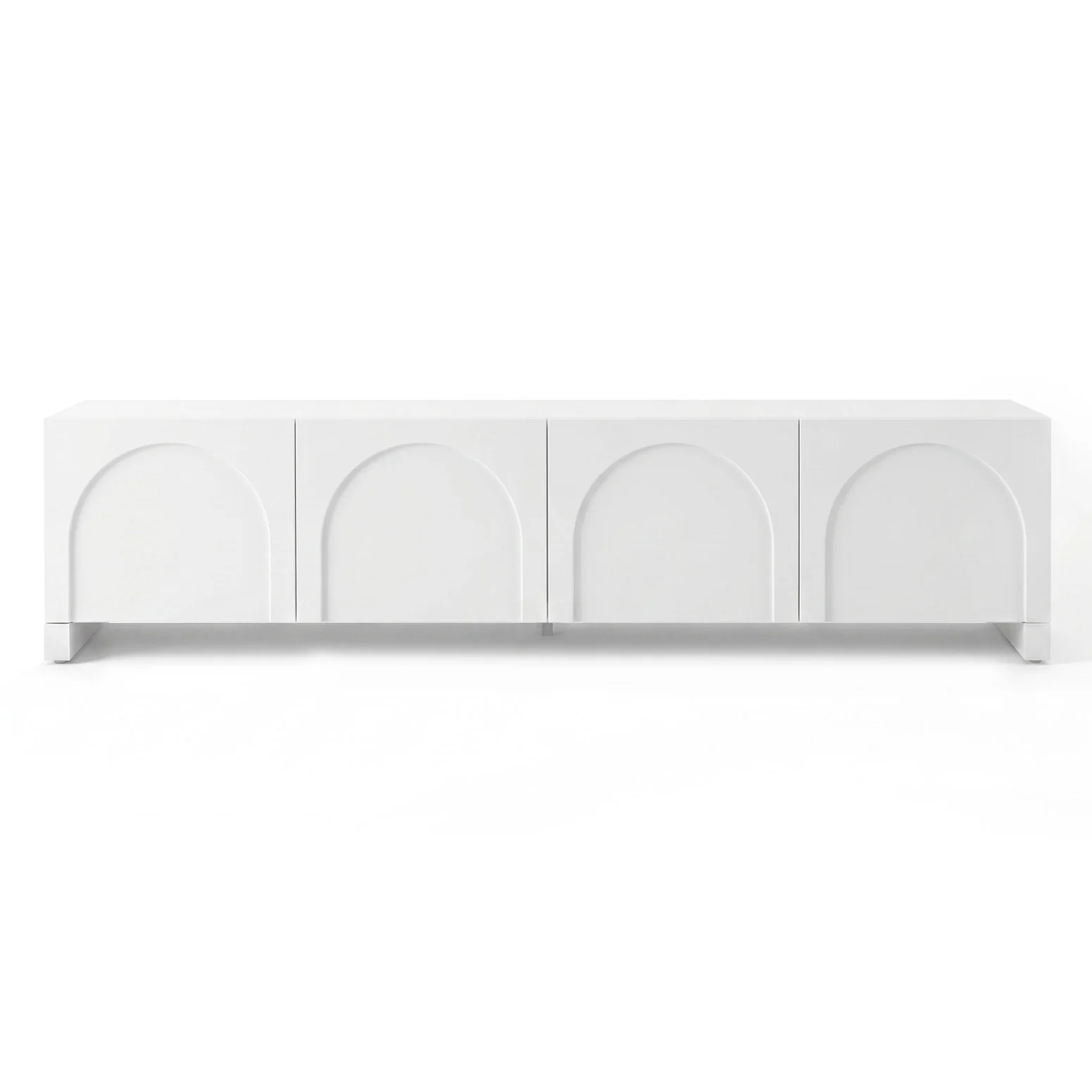 Artiss TV Unit Entertainment Unit Storage Cabinet Adjustable Shelf 180cm White - Image 4