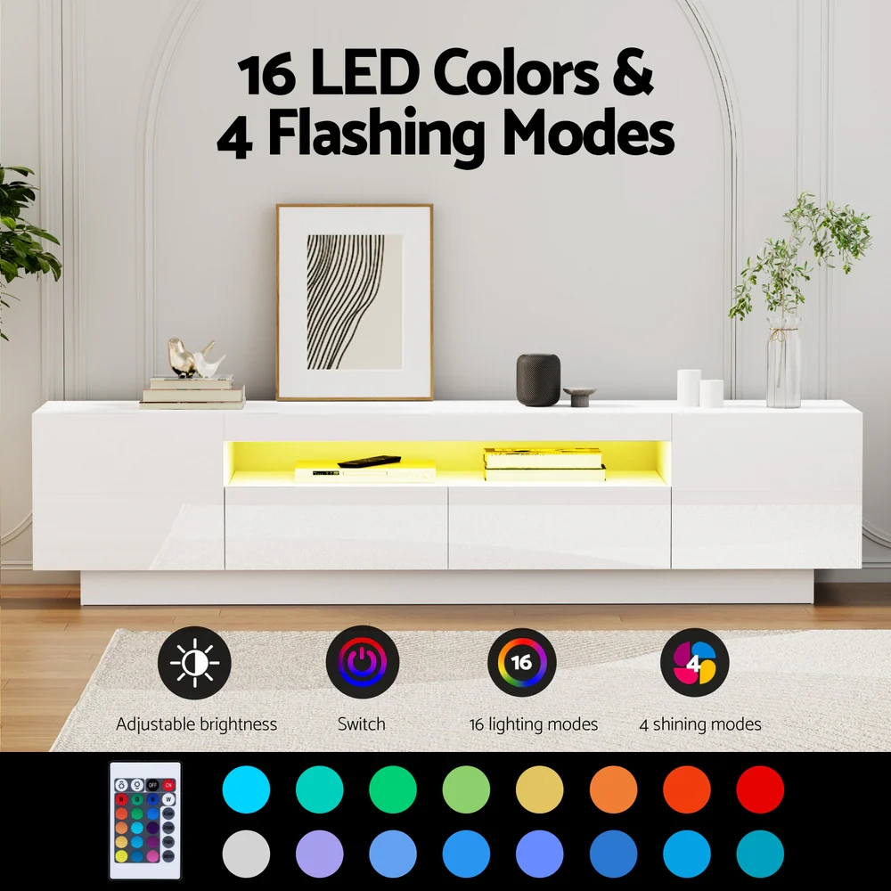 artiss-tv-unit-entertainment-unit-storage-drawer-rgb-led-180cm-white - Image 6