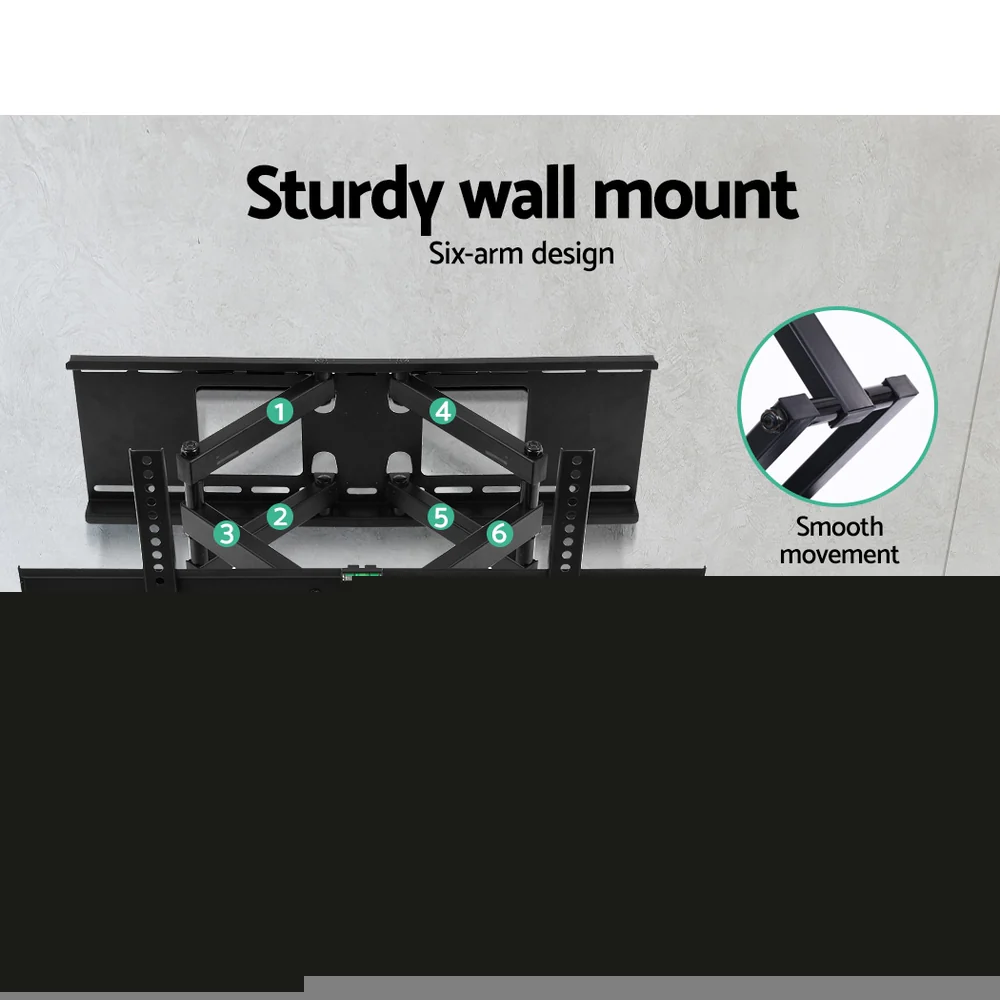 Artiss TV Wall Mount Bracket for 32-70 LED LCD Full Motion Dual Strong Arms - Image 6