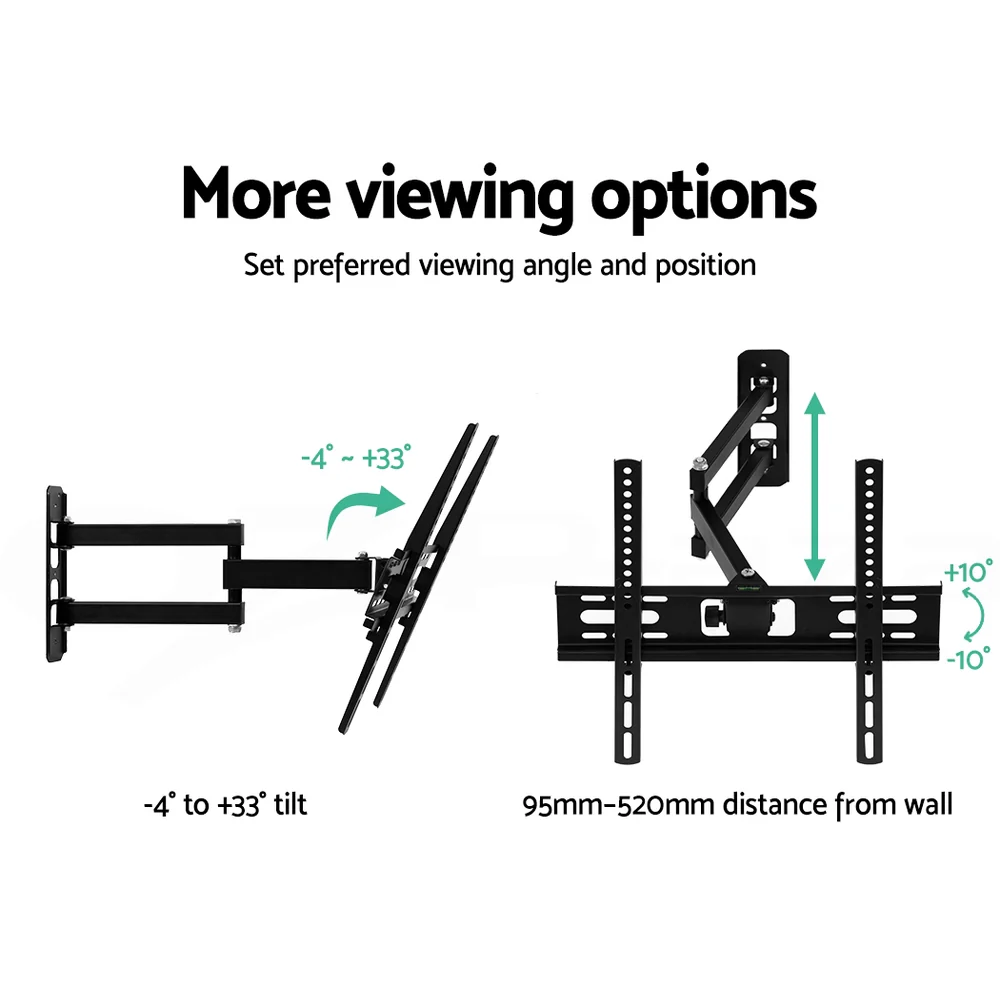 Artiss TV Wall Mount Bracket for 23-55 LED LCD TVs Full Motion Strong Arms - Image 3