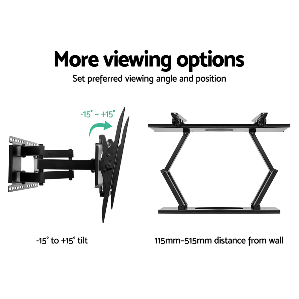 Artiss TV Wall Mount Bracket for 32-80 LED LCD Full Motion Dual Strong Arms - Image 5