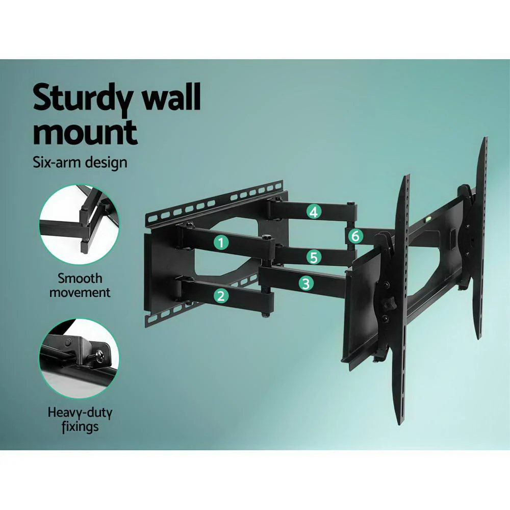 Artiss TV Wall Mount Bracket for 32-80 LED LCD Full Motion Dual Strong Arms - Image 7