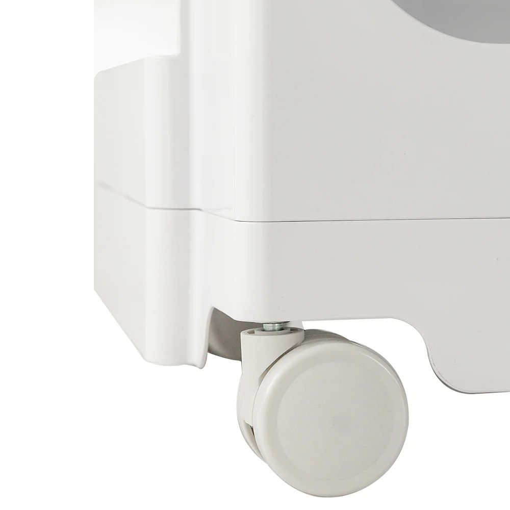 ArtissIn Storage Trolley Bedside Table 3 Tier Cart Boby Replica White - Image 4