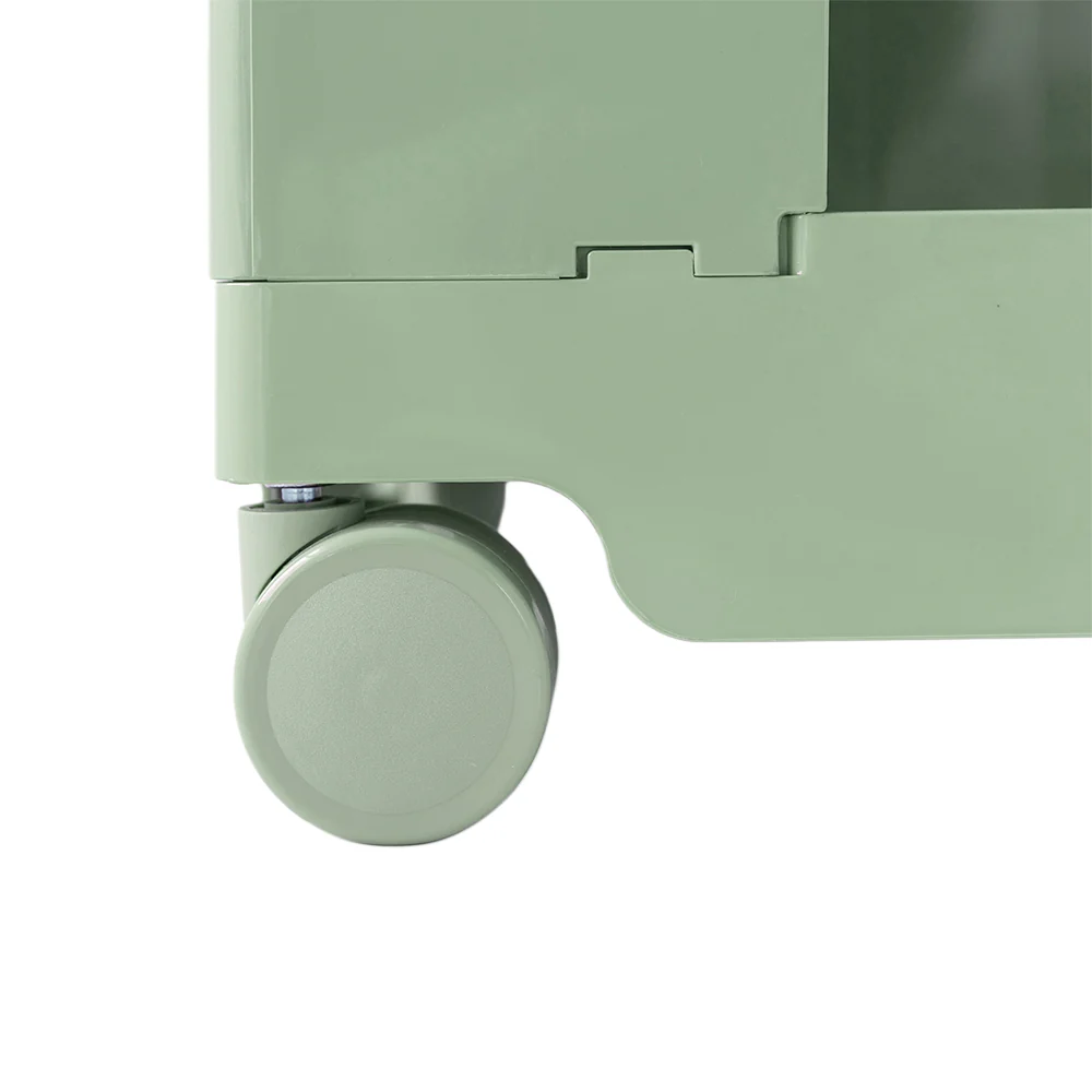 ArtissIn Storage Trolley Bedside Table 5 Tier Cart Boby Replica Green - Image 4