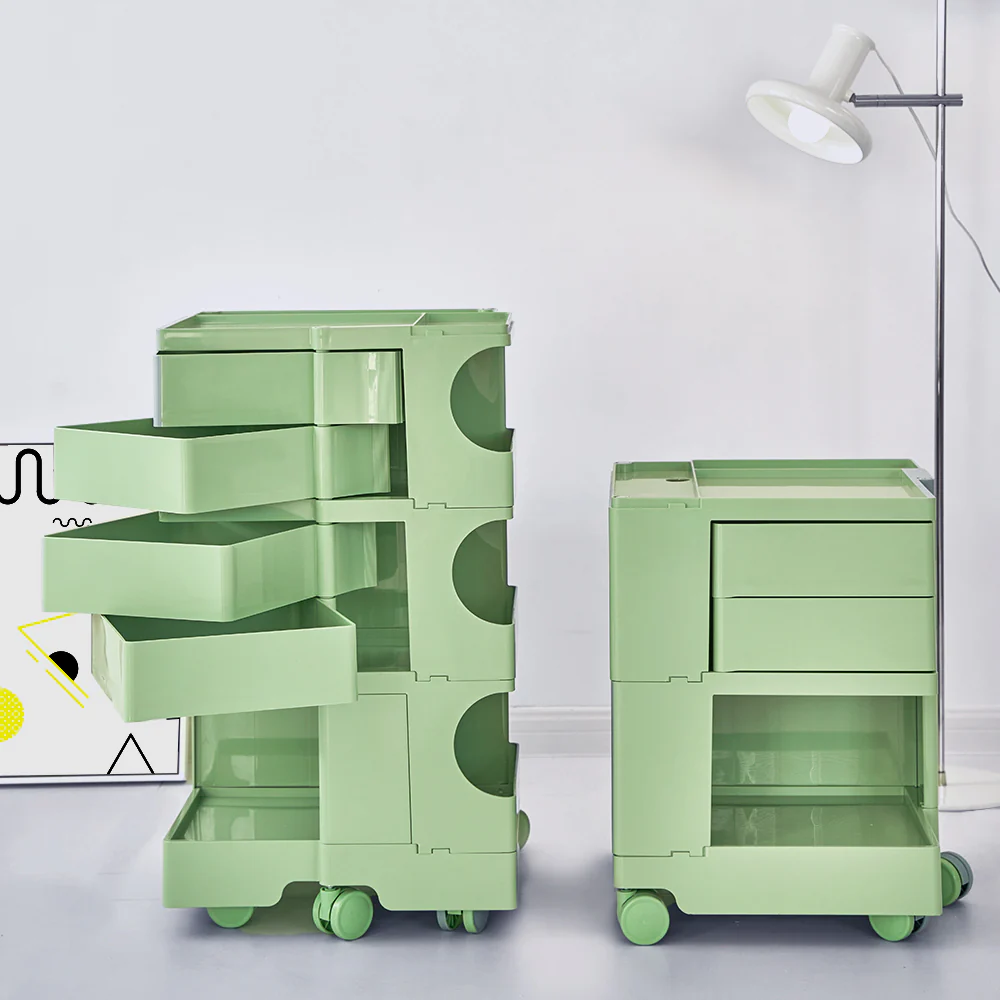 ArtissIn Storage Trolley Bedside Table 5 Tier Cart Boby Replica Green - Image 9