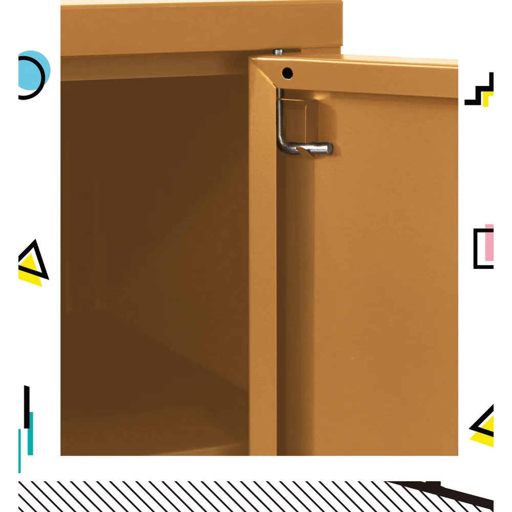 ArtissIn Buffet Sideboard Metal Cabinet - BASE Yellow - Image 6