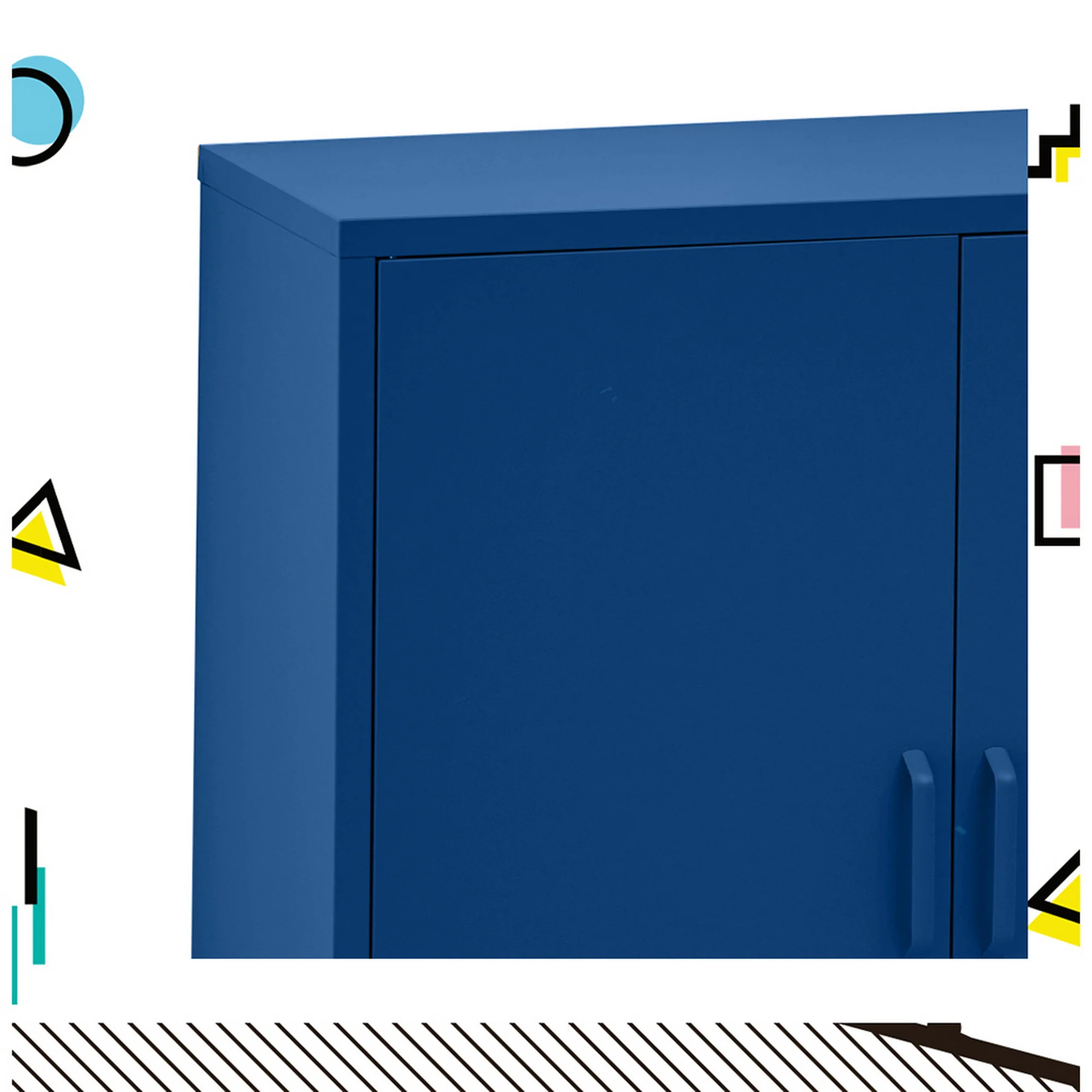 ArtissIn Buffet Sideboard Metal Cabinet - SWEETHEART Blue - Image 4