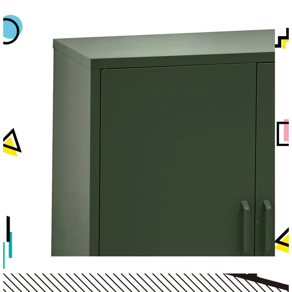 ArtissIn Buffet Sideboard Metal Cabinet - SWEETHEART Green - Image 3