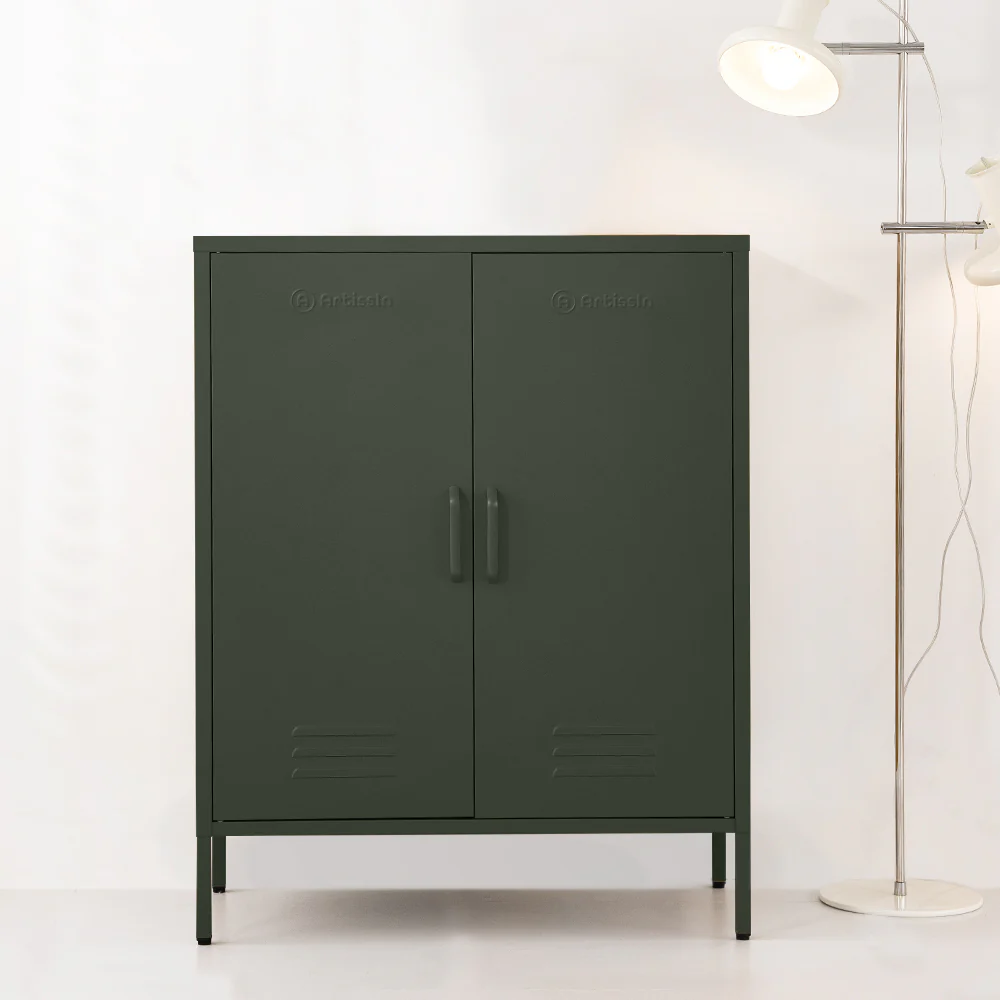 ArtissIn Buffet Sideboard Metal Cabinet - SWEETHEART Green - Image 8