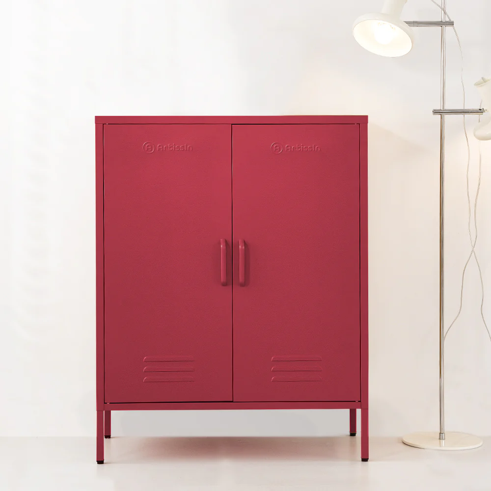 ArtissIn Buffet Sideboard Metal Cabinet - SWEETHEART Pink - Image 8