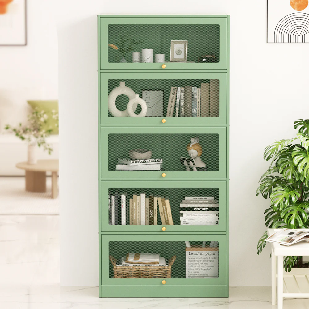 Artiss Buffet Sideboard Metal Cabinet - ELIA Green - Image 8