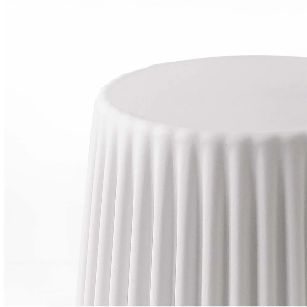 Artiss 2x Bar Stools Cupcake Plastic Foot Stool White - Image 4