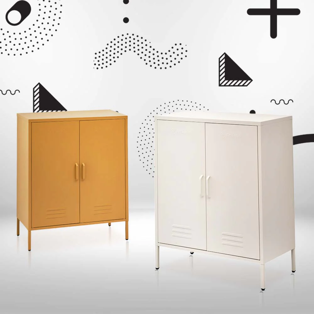ArtissIn Buffet Sideboard Metal Cabinet - SWEETHEART White - Image 7