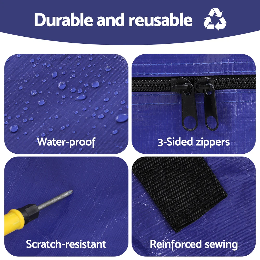Atirss Mattress Bag Easy Moving Waterproof Storage Dust Cover Protector King - Image 6