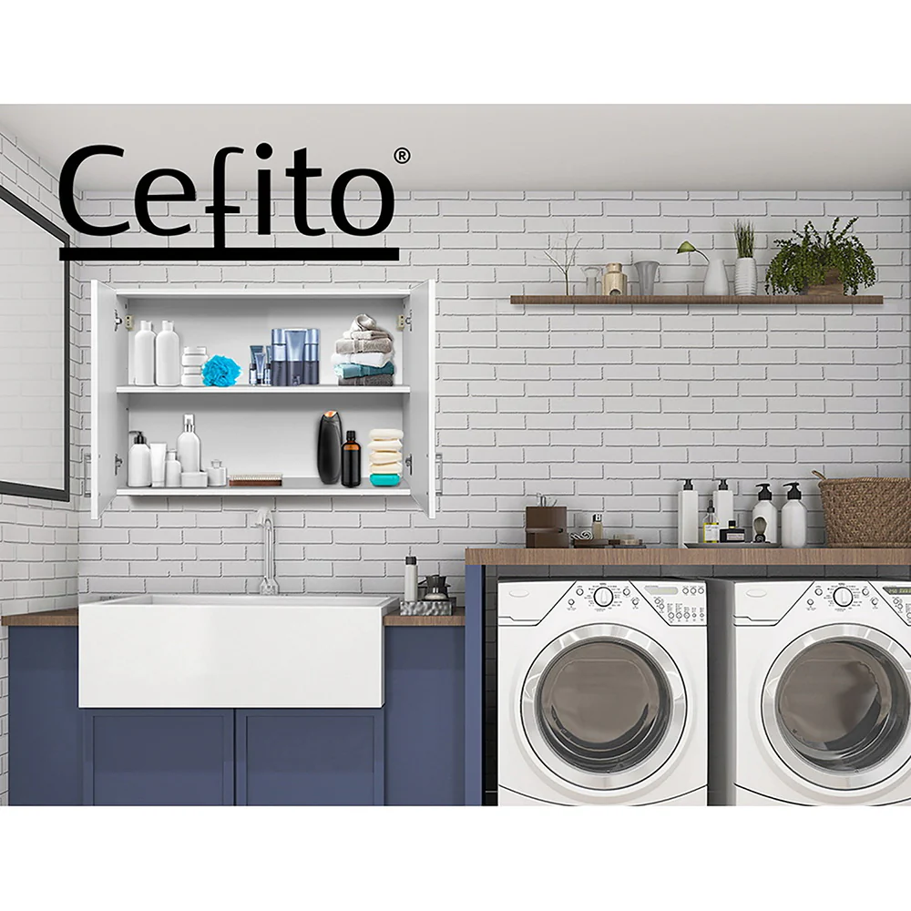 Cefito Bathroom Storage Cabinets 900mm Wall Mounted Medicine Cabinet Cupboard - Image 6
