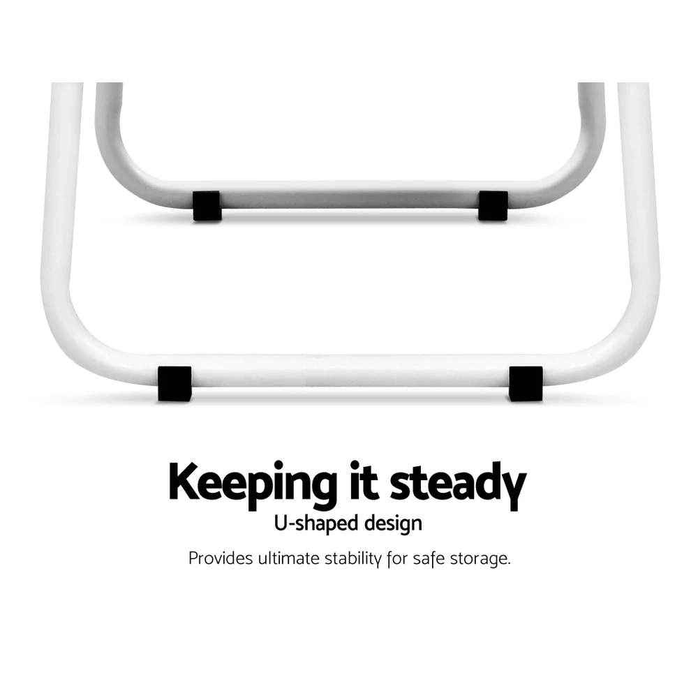 Artiss Clothes Rack Coat Stand 150cm Hanger Closet White - Image 6