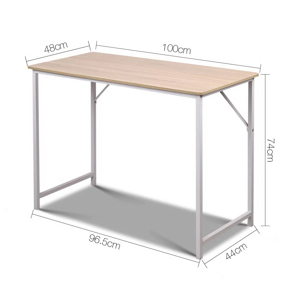 Artiss Computer Desk Oak 100CM - Image 7