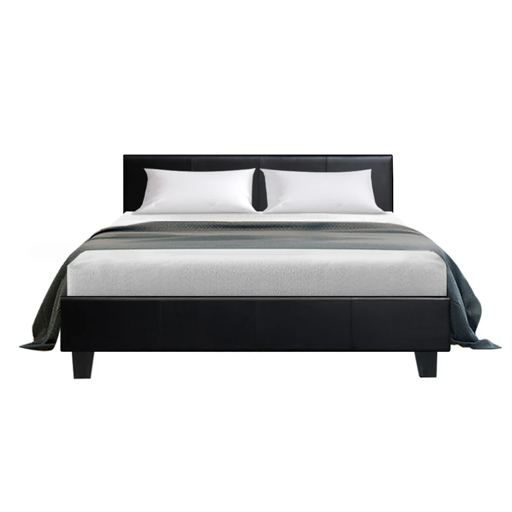 Artiss Bed Frame Double Size Black NEO - Image 3