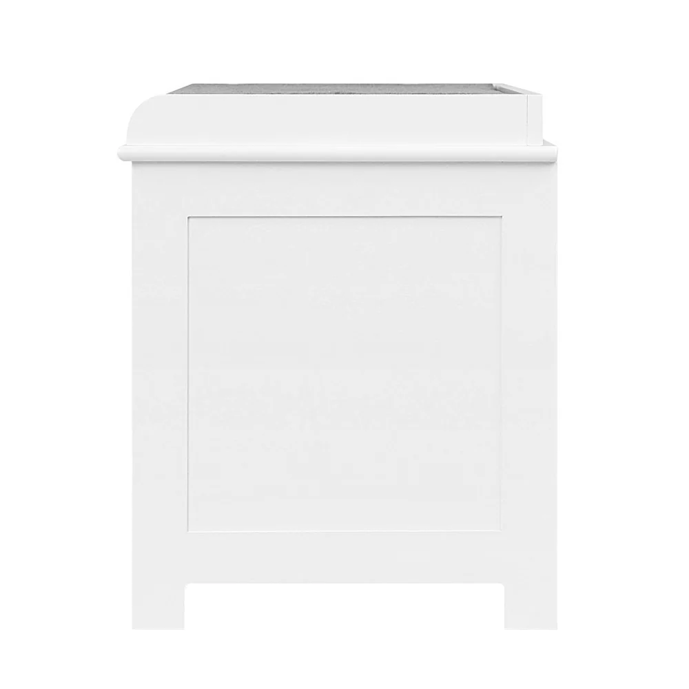 Artiss Shoe Cabinet Bench Storage Rack White Caye - Image 4