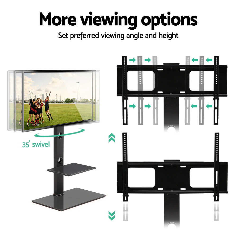 Artiss TV Stand Mount Bracket for 32-70 LED LCD 2 Tiers Storage Floor Shelf - Image 7