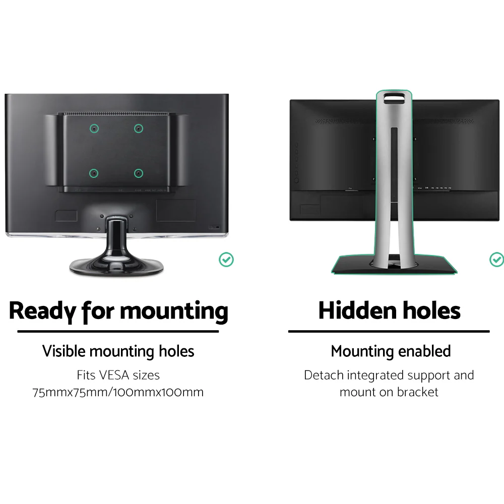 Artiss Monitor Arm Gas Spring Dual Desk Mount Screen Holder - Image 5