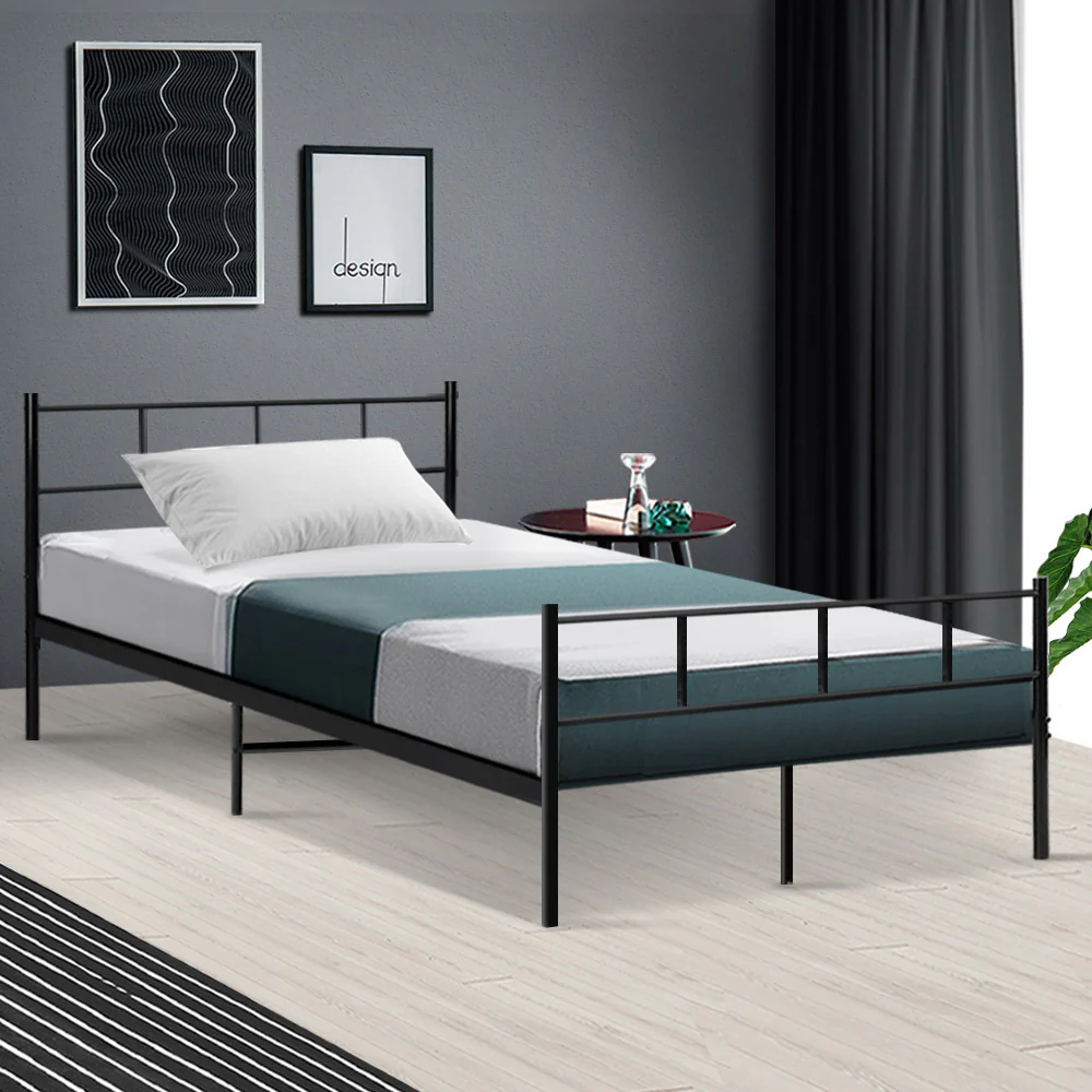 Artiss Bed Frame King Single Metal Bed Frames SOL - Image 7