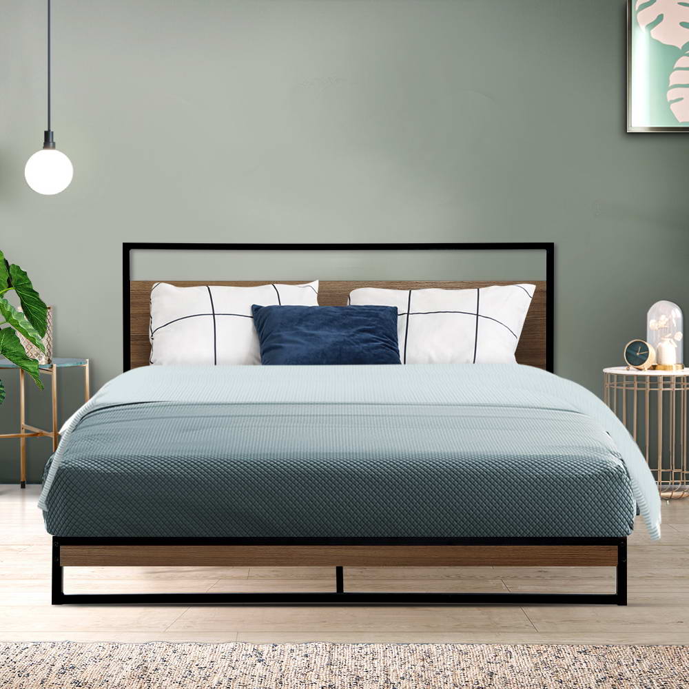 Artiss Bed Frame Queen Size Metal Frame DANE - Image 7
