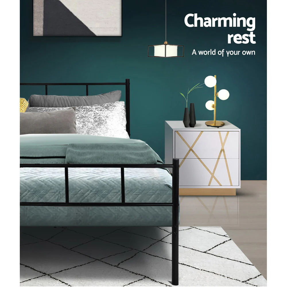 Artiss Bed Frame Single Metal Bed Frames SOL - Image 6