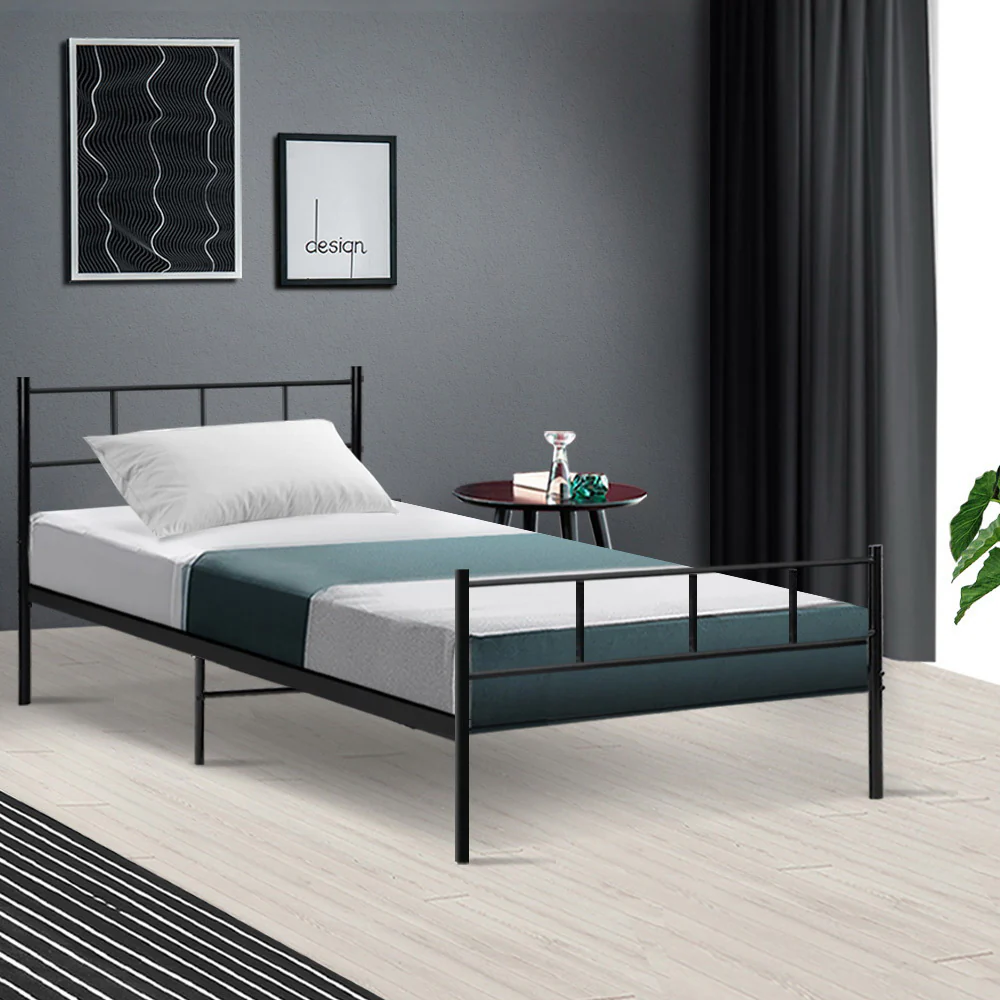 Artiss Bed Frame Single Metal Bed Frames SOL - Image 8