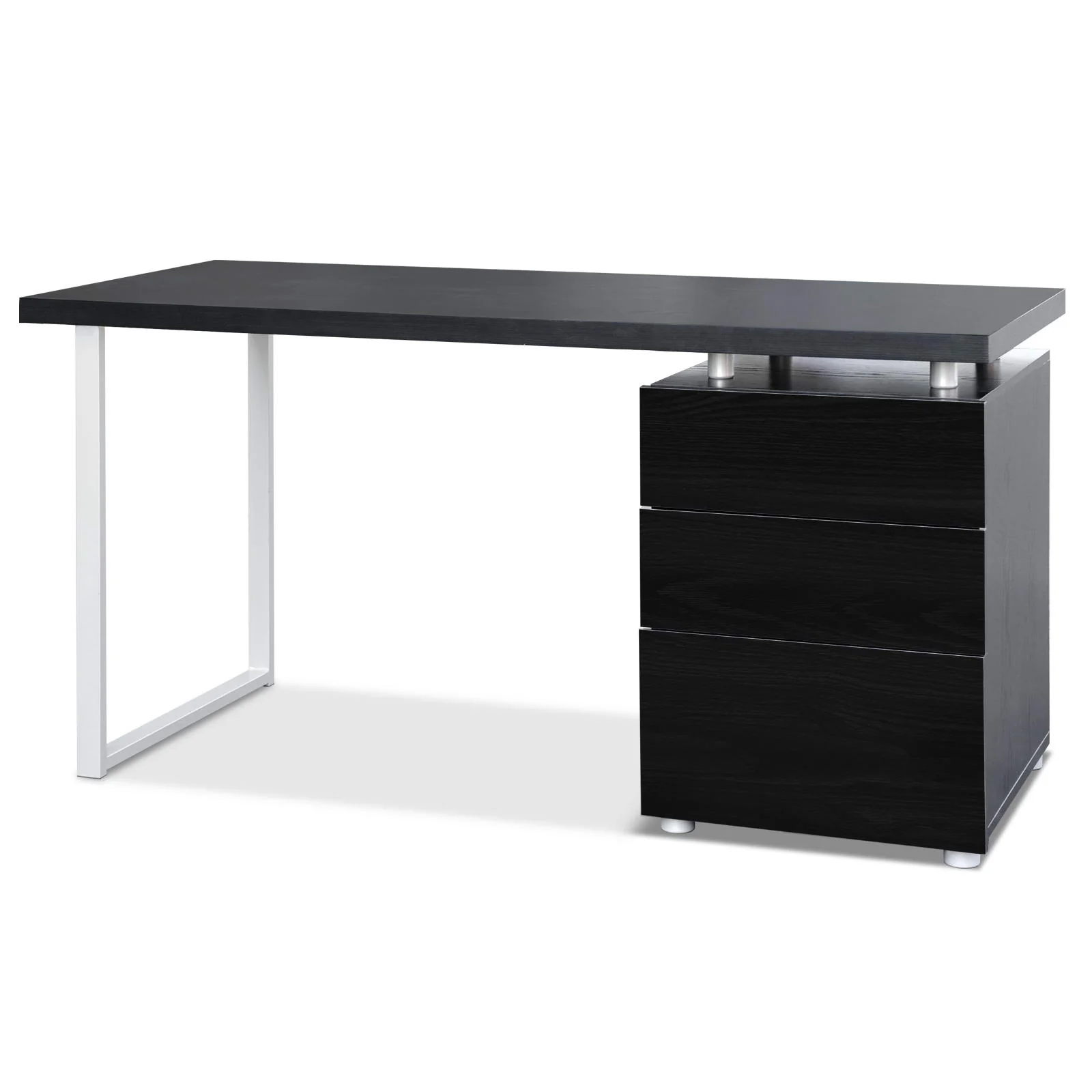 Artiss Computer Desk Drawer Black 140CM - Image 3