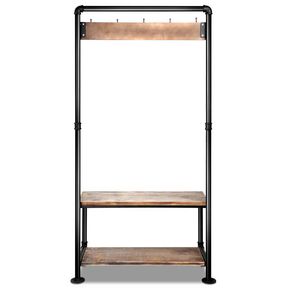 Artiss Clothes Rack Coat Stand 161x80cm Hanger Closet - Image 3